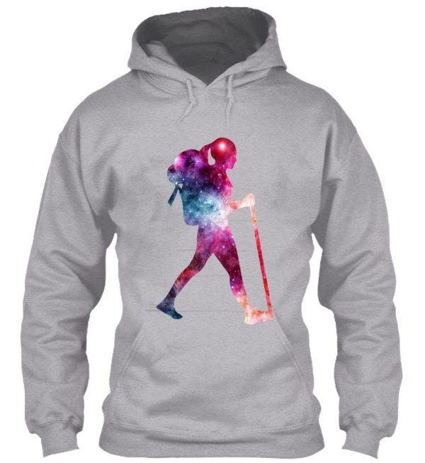 galaxy hiking vector hoodie