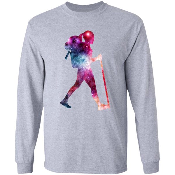 galaxy hiking vector long sleeve