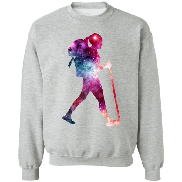 galaxy hiking vector sweatshirt