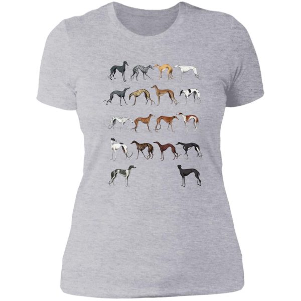 galgo colours lady t-shirt