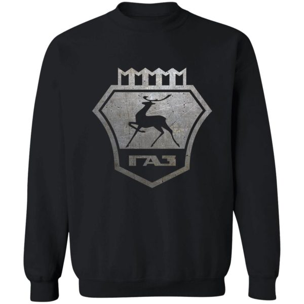gaz logo - gorky automobile factory - soviet offroad extraordinaire! sweatshirt