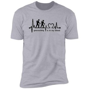 geocaching is in my blood / geocacher / funny quote / gift idea shirt
