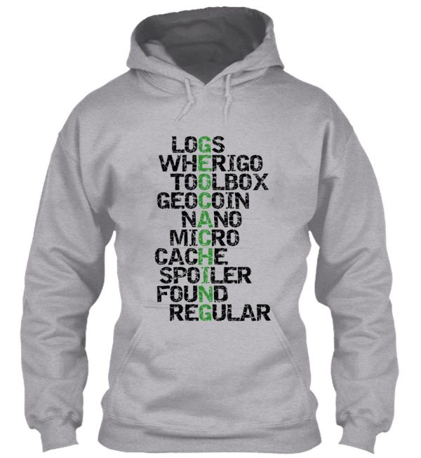 geocaching terms hoodie