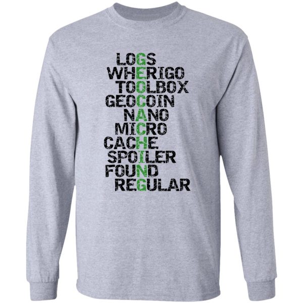 geocaching terms long sleeve