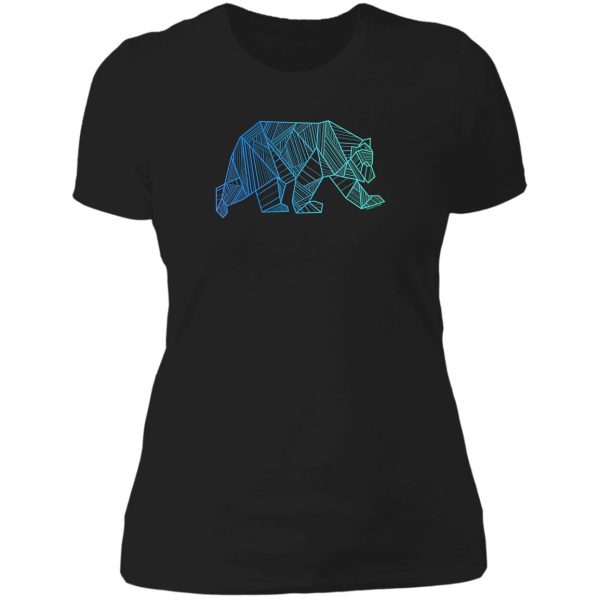 geometric bear t shirt - geometrical bear shirt - camping and hiking shirt - mountains t-shirt - wilderness outdoors shirt lady t-shirt
