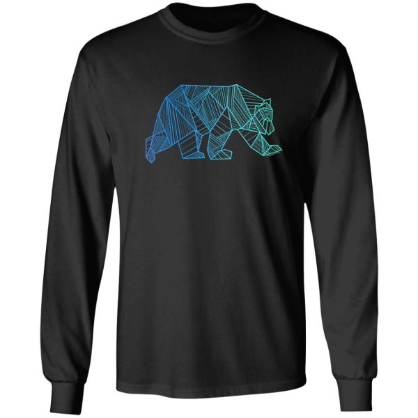 geometric bear t shirt - geometrical bear shirt - camping and hiking shirt - mountains t-shirt - wilderness outdoors shirt long sleeve