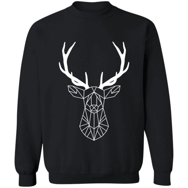 geometric deer head sweatshirt