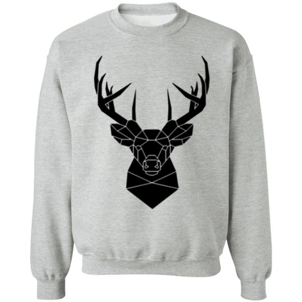 geometric elk head sweatshirt