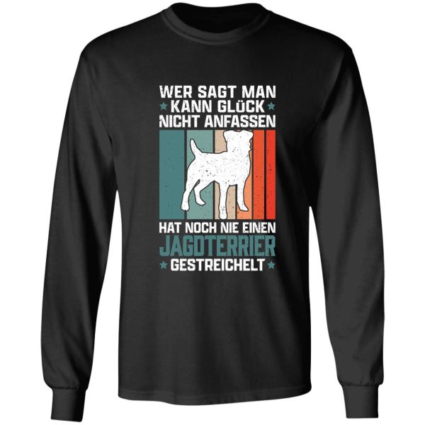 german jagdterrier happiness touch hunting dog long sleeve