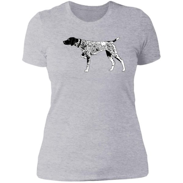german shorthaired pointer 2 lady t-shirt
