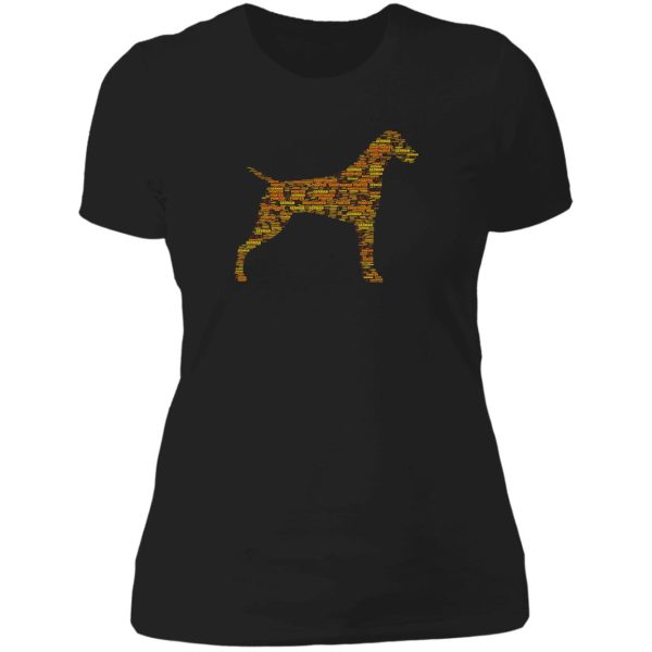 german shorthaired pointer lady t-shirt