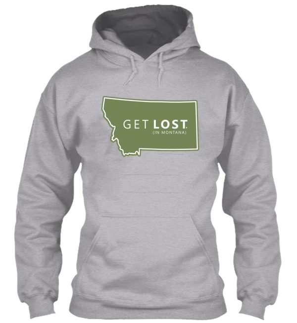 get lost in montana mt state decal hoodie