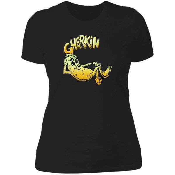 gherkin record lady t-shirt