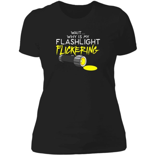 ghost hunting flashlight flickering phasmophobia lady t-shirt