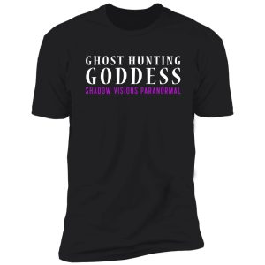 ghost hunting goddess logo shirt