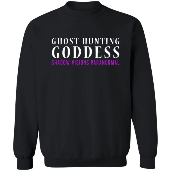 ghost hunting goddess logo sweatshirt