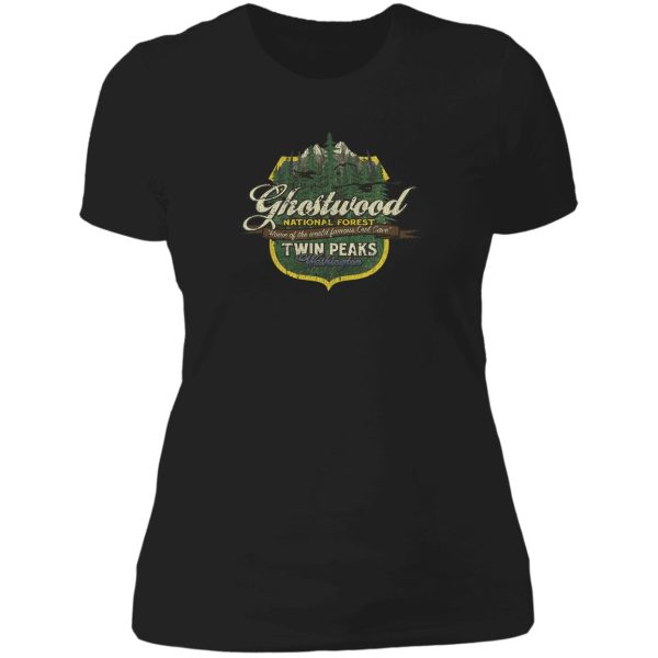 ghostwood national forest vintage lady t-shirt