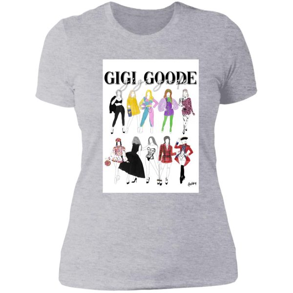 gigi goode iconic outfits lady t-shirt