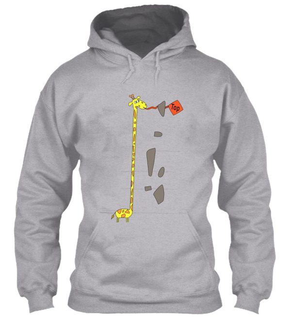 giraffe climbing - giraffe in climbing competition - climbing competition hoodie