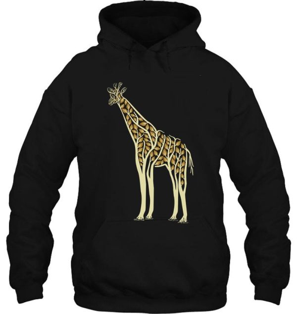 giraffe wilderness tree hoodie