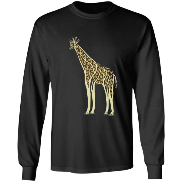 giraffe wilderness tree long sleeve