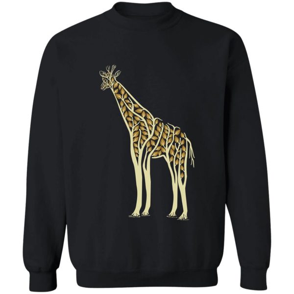 giraffe wilderness tree sweatshirt