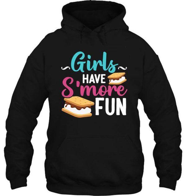 girls have s more fun camping graham biscuit hoodie