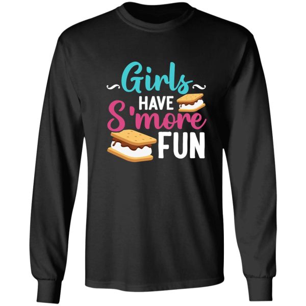 girls have s more fun camping graham biscuit long sleeve