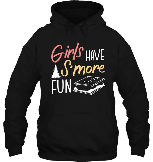 girls have smore fun camping graham biscuit hoodie