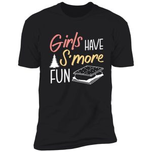 girls have s'more fun camping graham biscuit shirt