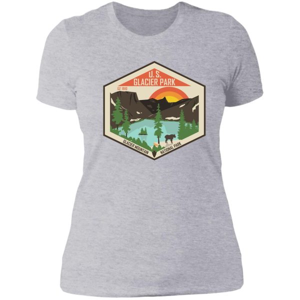 glacier national park lady t-shirt