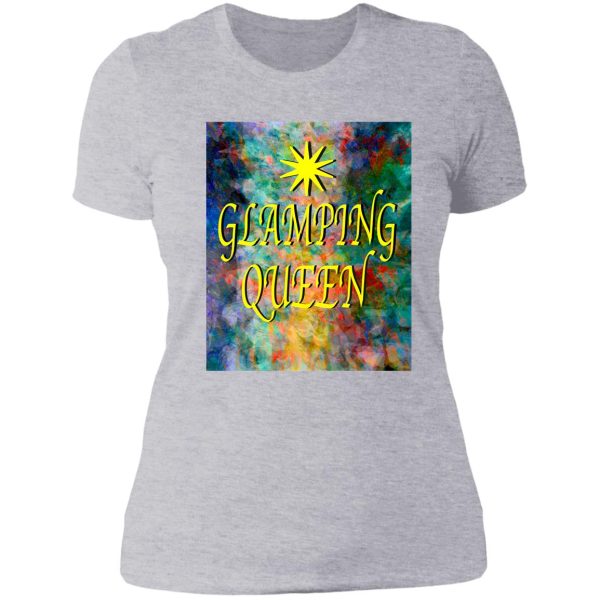glamping rv queen lady t-shirt