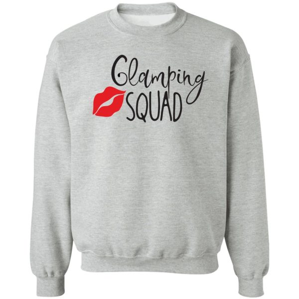 glamping squad camping gift idea product sweatshirt