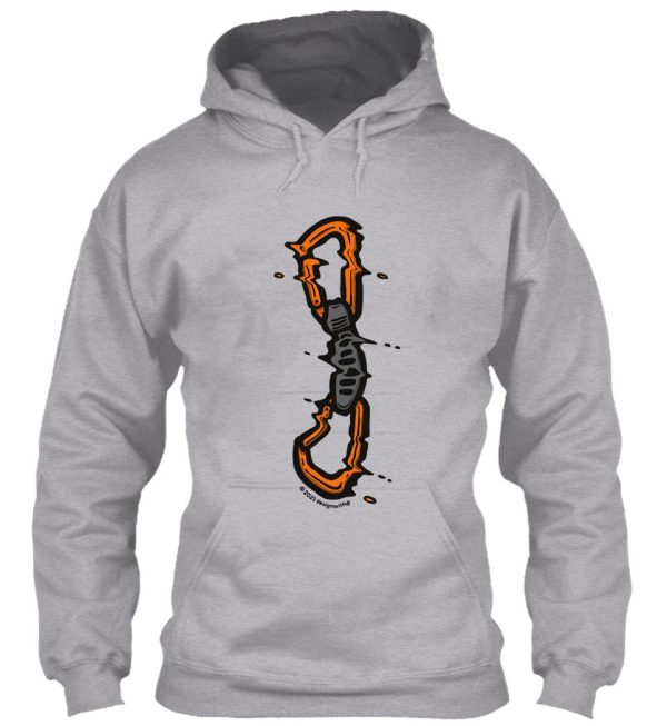 glitchy quickdraw rock climbing hoodie