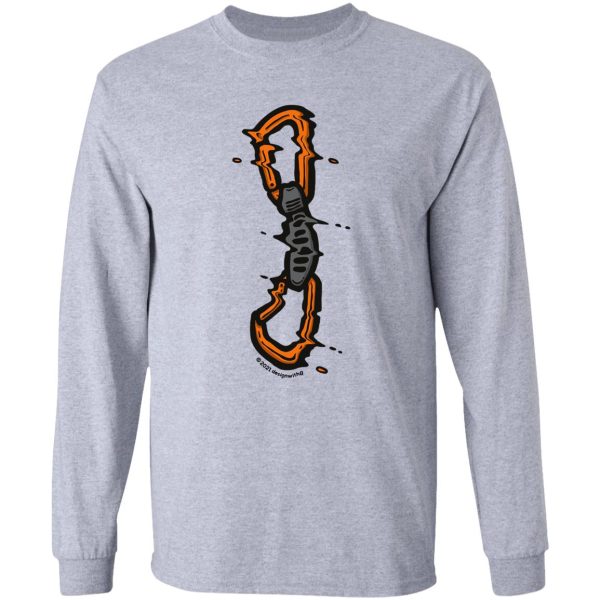 glitchy quickdraw rock climbing long sleeve