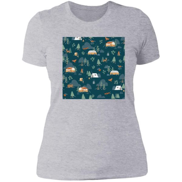 go camping lady t-shirt