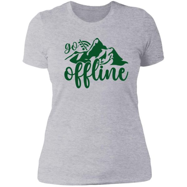 go offline lady t-shirt