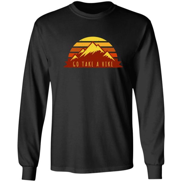 go take a hike (retro sunset style) long sleeve