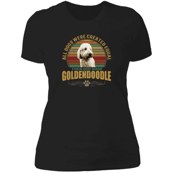 golden doodle lady t-shirt