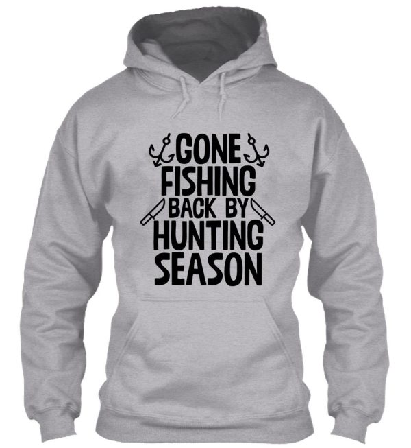 gone fishing art camper fisher hunter hoodie