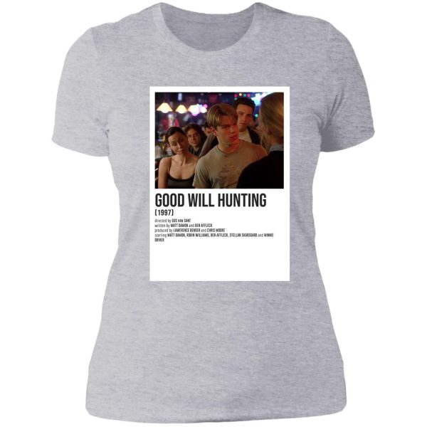 good will hunting at the bar poster lady t-shirt