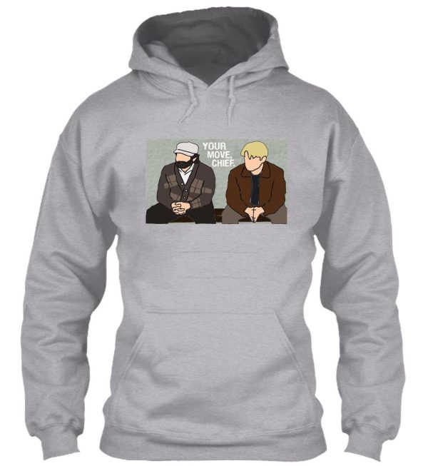 good will hunting cartoon sticker hoodie