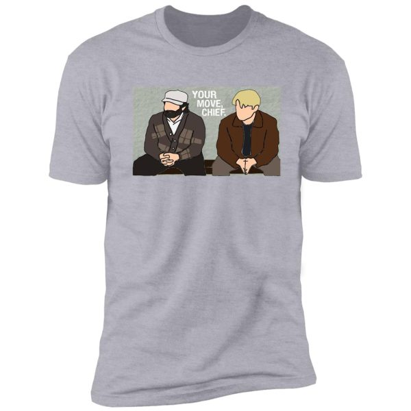 good will hunting cartoon sticker shirt