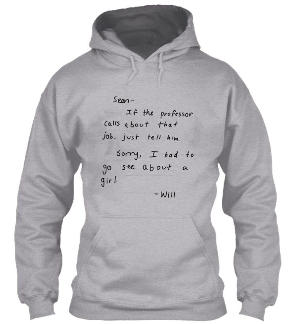 good will hunting letter to sean hoodie