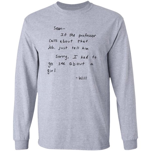 good will hunting letter to sean long sleeve