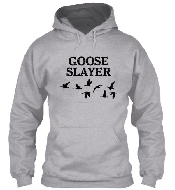 goose slayer goose hunting shirt dark hoodie