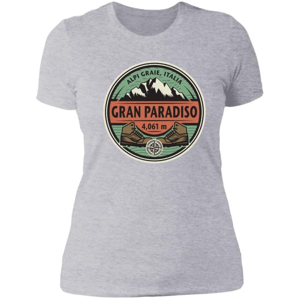gran paradiso italy lady t-shirt