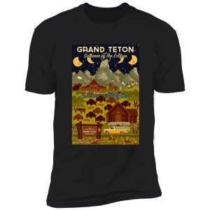 grand teton national park - summer of the eclipse - travel decal shirt