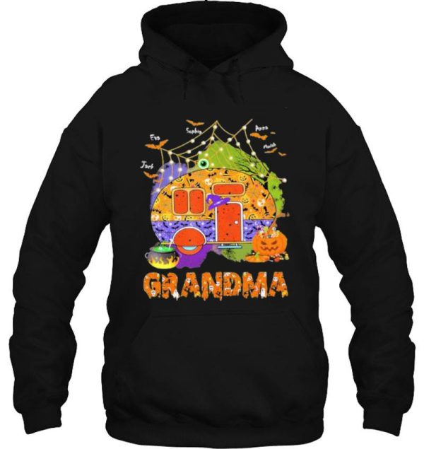 grandma camping halloween hoodie