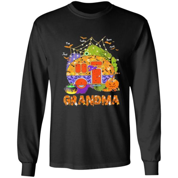 grandma camping halloween long sleeve